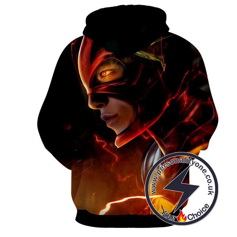 Flash 3D Printed Black - The Flash Hoodies - Star Lab